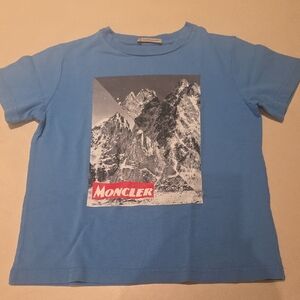 Moncler Kids Sky Blue Mountain Tee